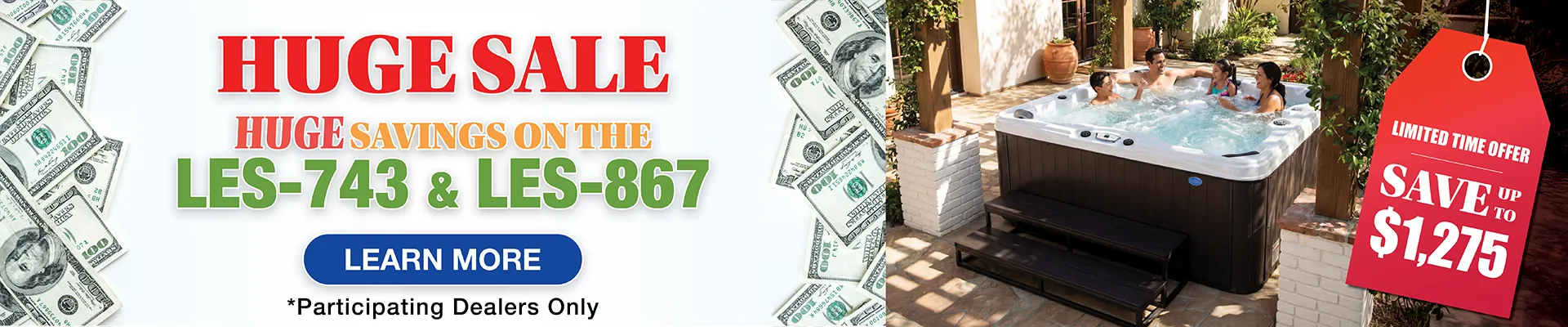 Calspas hot tub being used in a family setting - Wilmington